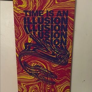 EARTHBOUND Red and Yellow Abstract Illusion Art